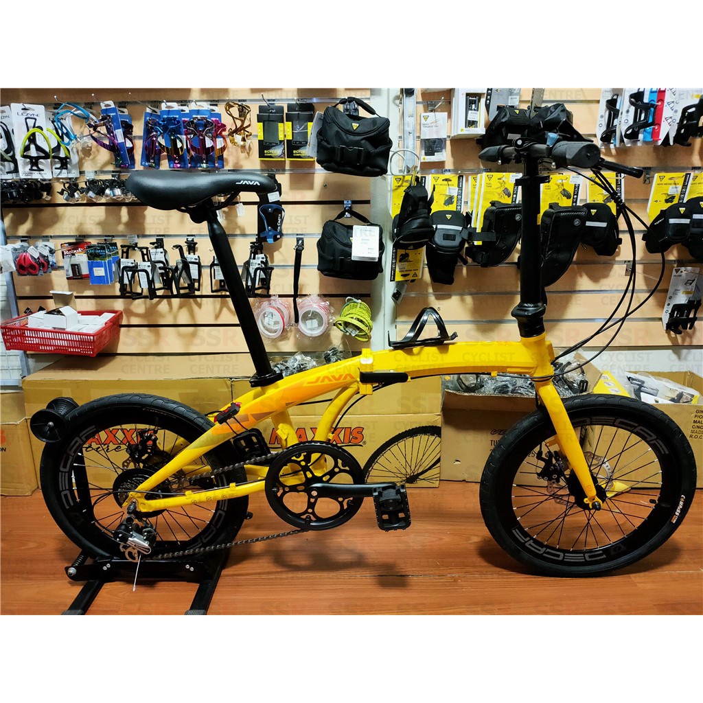 JAVA Zelo Folding Bike 20inch Aluminum Alloy Folding Bike 7speed Dual Disc Brake basikal Bike