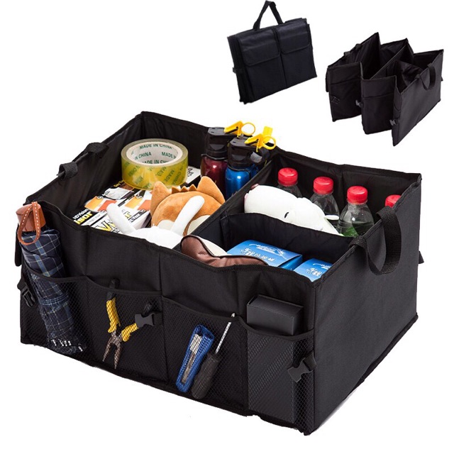 [Ready Stock] Multipurpose portable Car Vehicle Trunk Storage Pouch Bag Box Shopee Malaysia