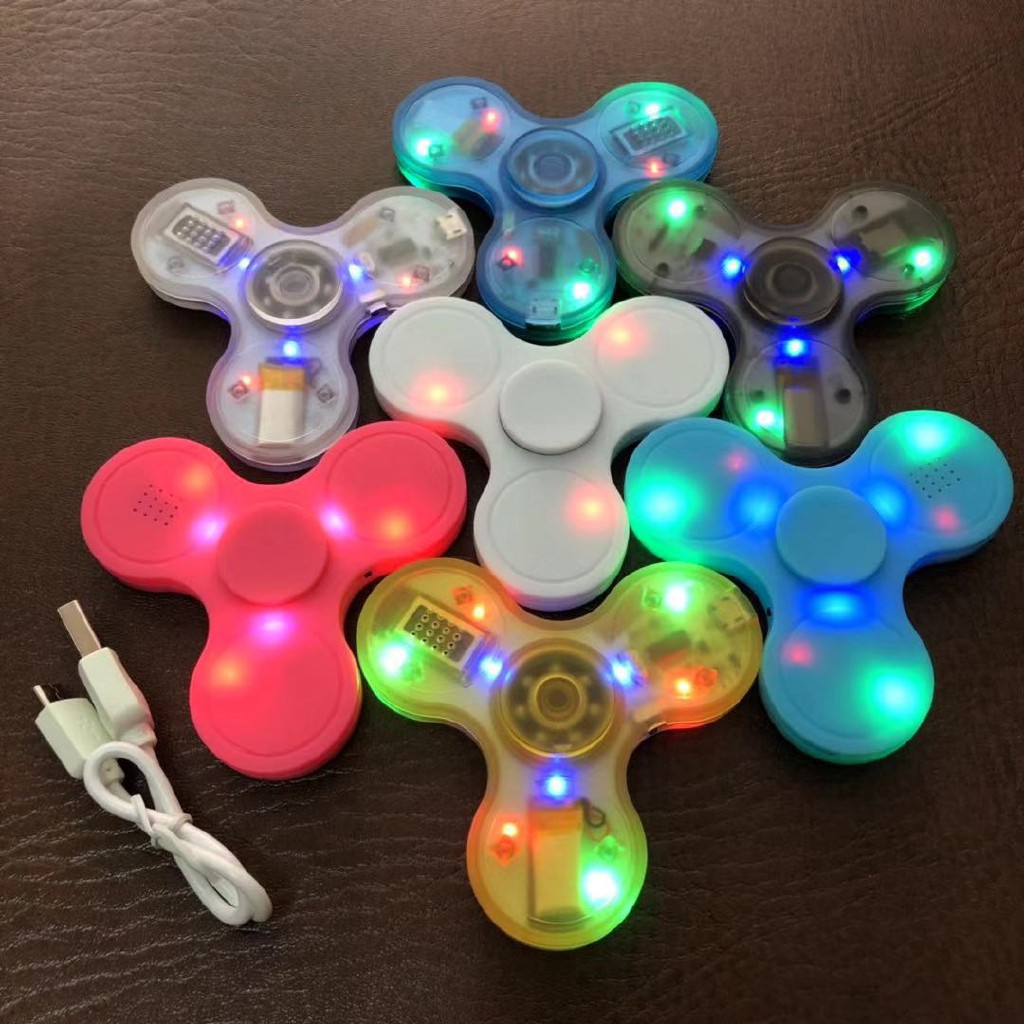 hot ?LED light Fidget Spinner Hand Top Spinners Glow in Dark Light EDC  Figet Spiner Batman Finger Stress Relief Toys | Shopee Malaysia