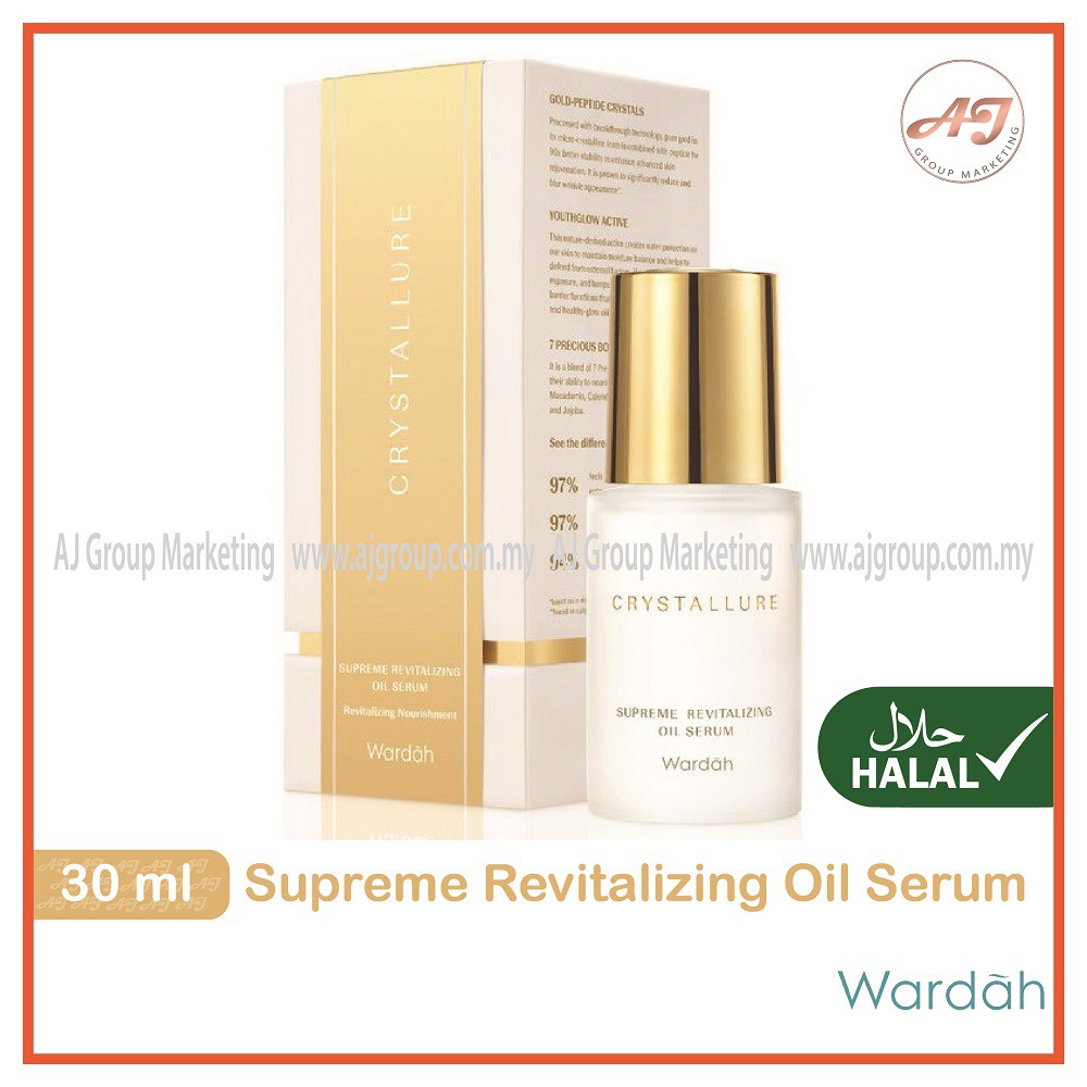 Wardah Crystallure Supreme Revitalizing Oil Serum (30ml) Shopee Malaysia