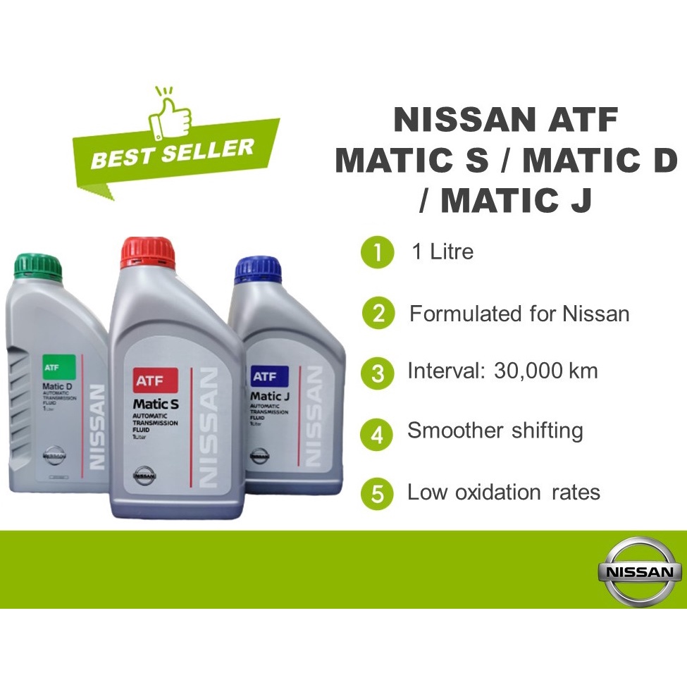 Nissan Atf Matic S Matic J Matic D 1l Auto Transmission Fluid Gear