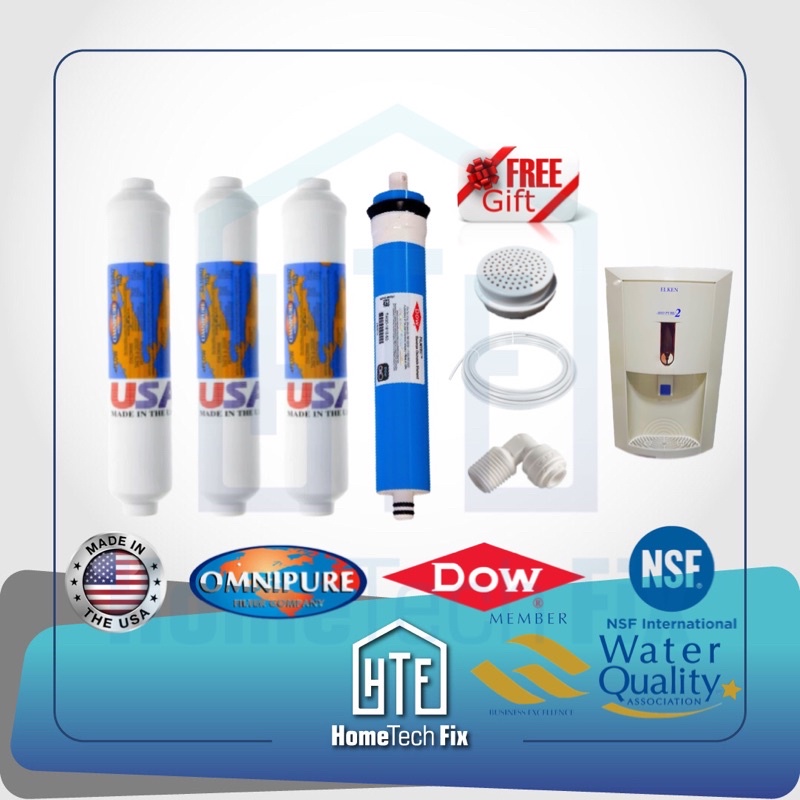 OMNIPURE ELKEN BIO 2 RO WATER FILTER CARTRIDGE ( MADE IN USA ) Shopee
