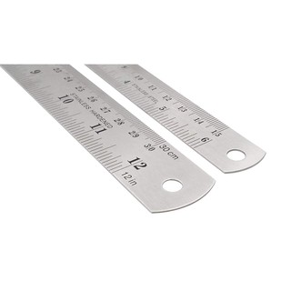 Stainless Steel Metal Ruler Pembaris Besi 20cm 30cm 