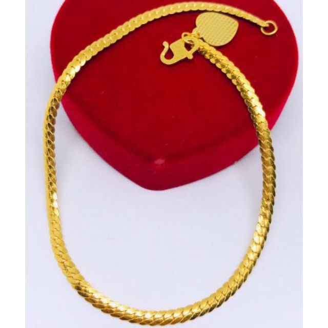 Gelang Snake Skin Dewasa Emas 916 Tulen Shopee Malaysia