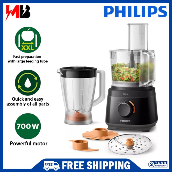 [ FREE SHIPPING ] PHILIPS Daily Collection Compact Food Processor Blender HR7320 (HR7320/11) - Mesin Memproses Makanan