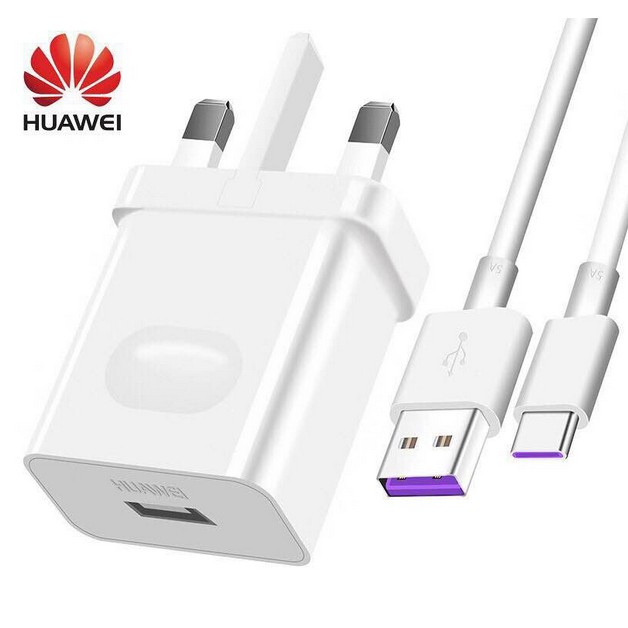 [Local Seller]5A Super Charger Fast  Huawei Charger Charge Travel Adapter With Type-C Cable
