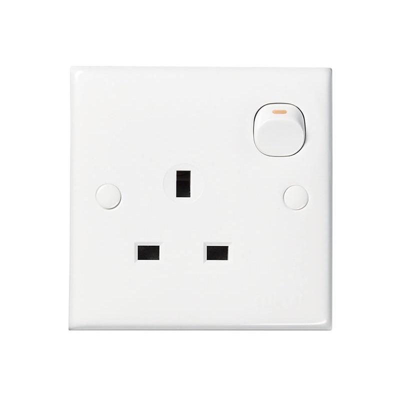 SCHNEIDER E15R_WE SCLASSIC SWITCHED SOCKET OUTLET 13A 1G 3PIN WHITE