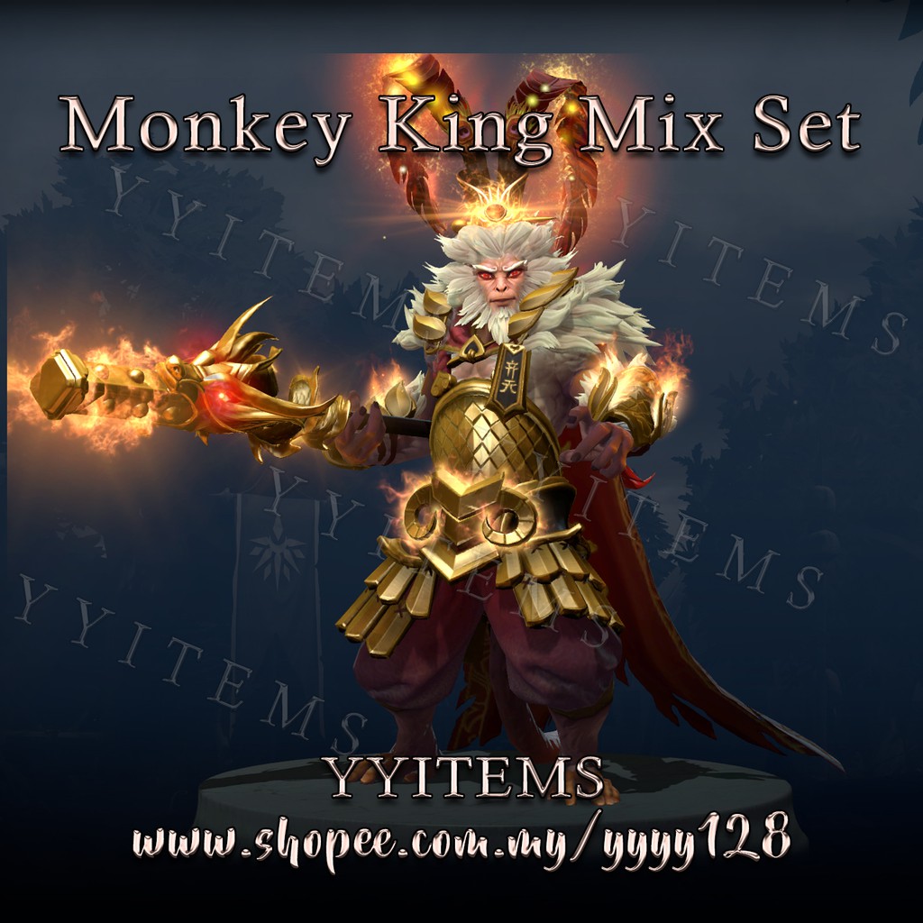 DOTA2 Monkey King (MK) Mix Set Arcana, Demon Trickster] 齐天大圣至宝混搭伏魔行者套装顶配| Shopee