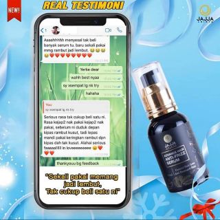 JAJJA HAIR SERUM RAMBUT | VITAMIN RAMBUT GUGUR LURUS | Shopee Malaysia