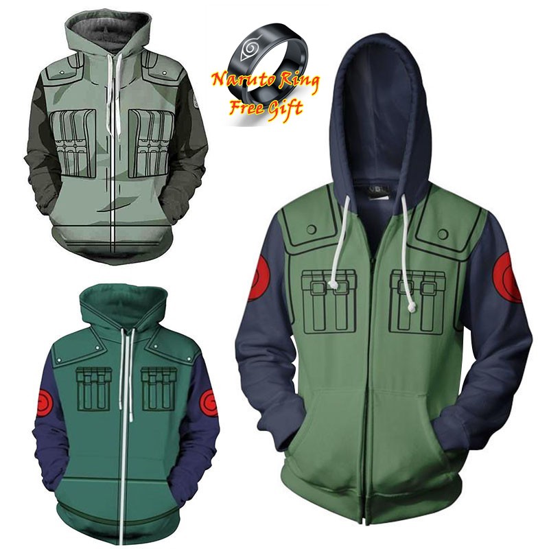 Konoha Jonin Naruto Varsity Jacket Anime Ape, 50% OFF