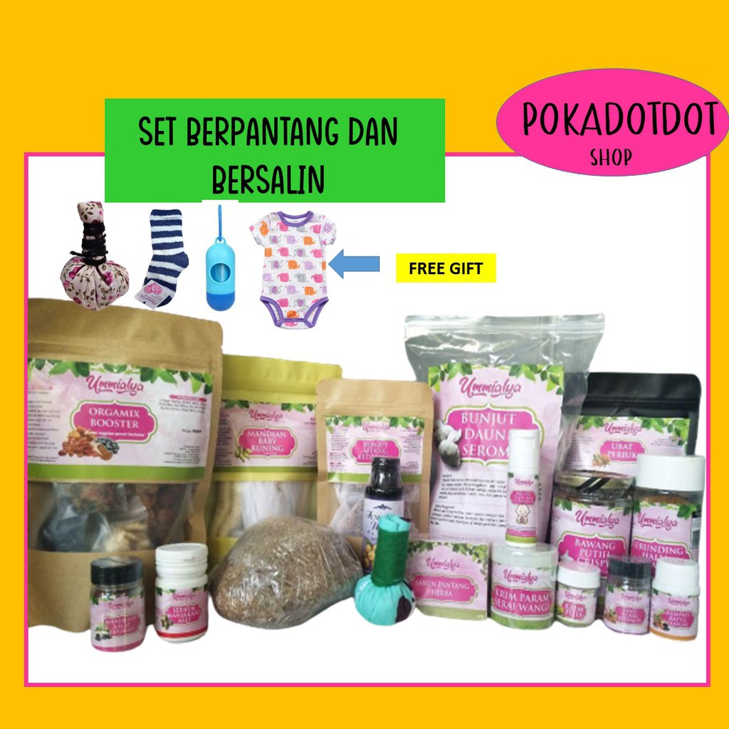 SET BERPANTANG / SET BERSALIN / SET BERPANTANG UMMIALYA / SET PANTANG ...