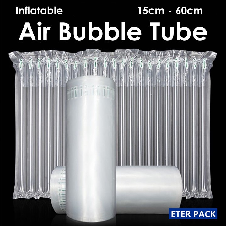 Inflatable Air Bubble Wrap Air Packaging Protective Bubble Tube 1M