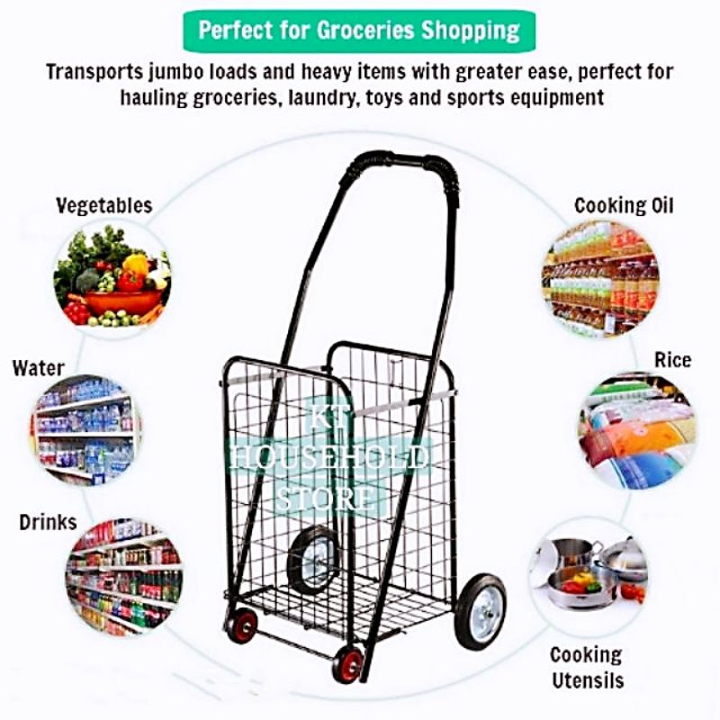 KT WARE Market trolley / multi cart shopping cart / pasar troli / troli bakul (4wheel)