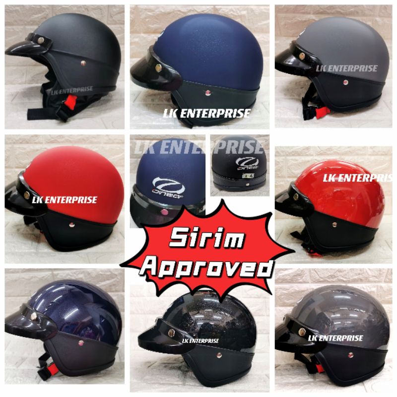 ONZA / OSHIKAR HELMET HALF CUT SIRIM APPROVED / HELMET STENG STENGAH ...