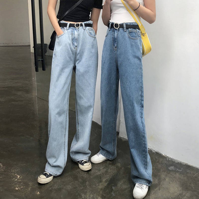 long denim pants