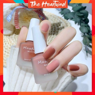 THE HEARTWIND Maxfine Nail Polish Matte 8ml Water Base (Cannot Peel Off) 可撕免烤磨砂雾面指甲油
