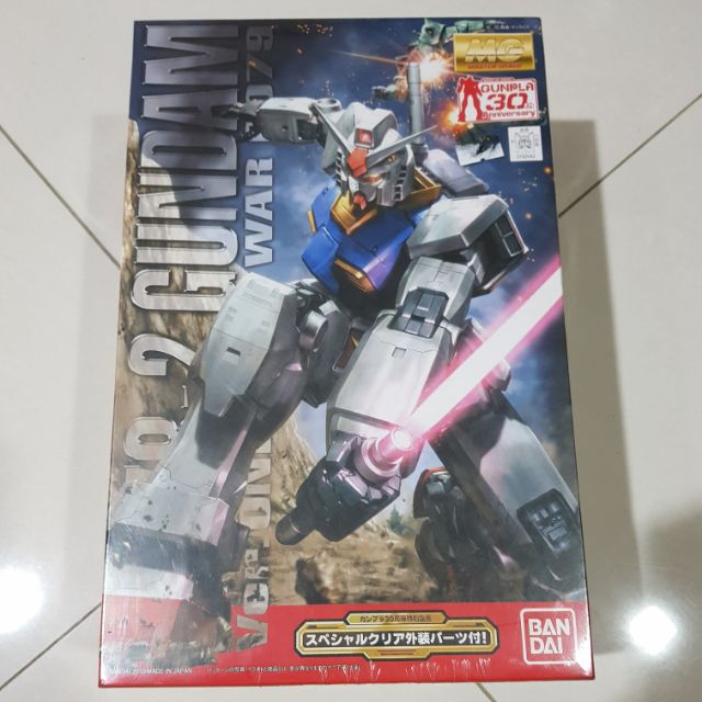 Mg 1 100 Rx 78 2 ガンダム Ver One Year War 0079 アニメーションカラーバージョン 30th Anniversary Clear Parts バンダイ プラモデル Shopee Malaysia