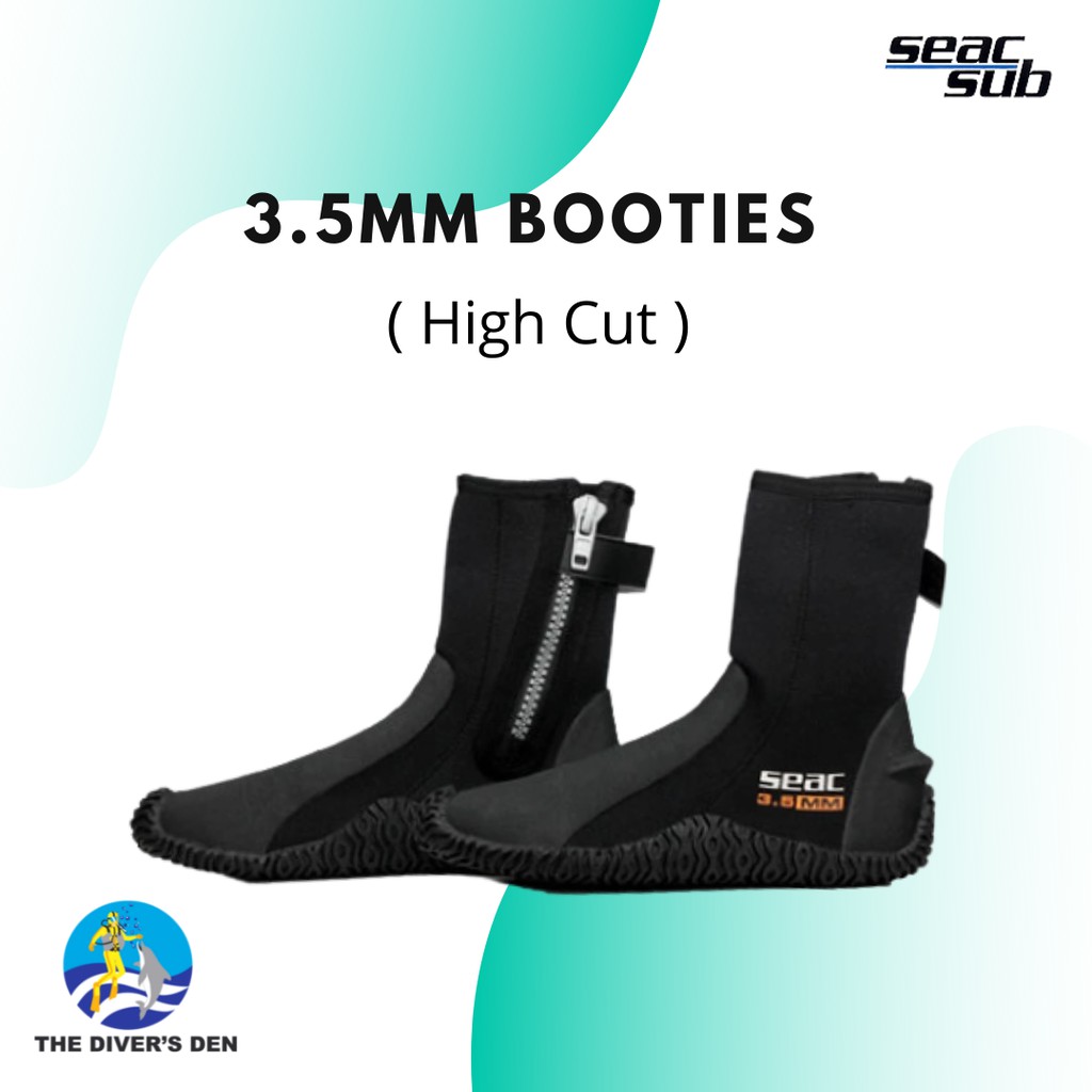 Seac Sub High Cut Diving Booties 3.5mm Shopee Malaysia