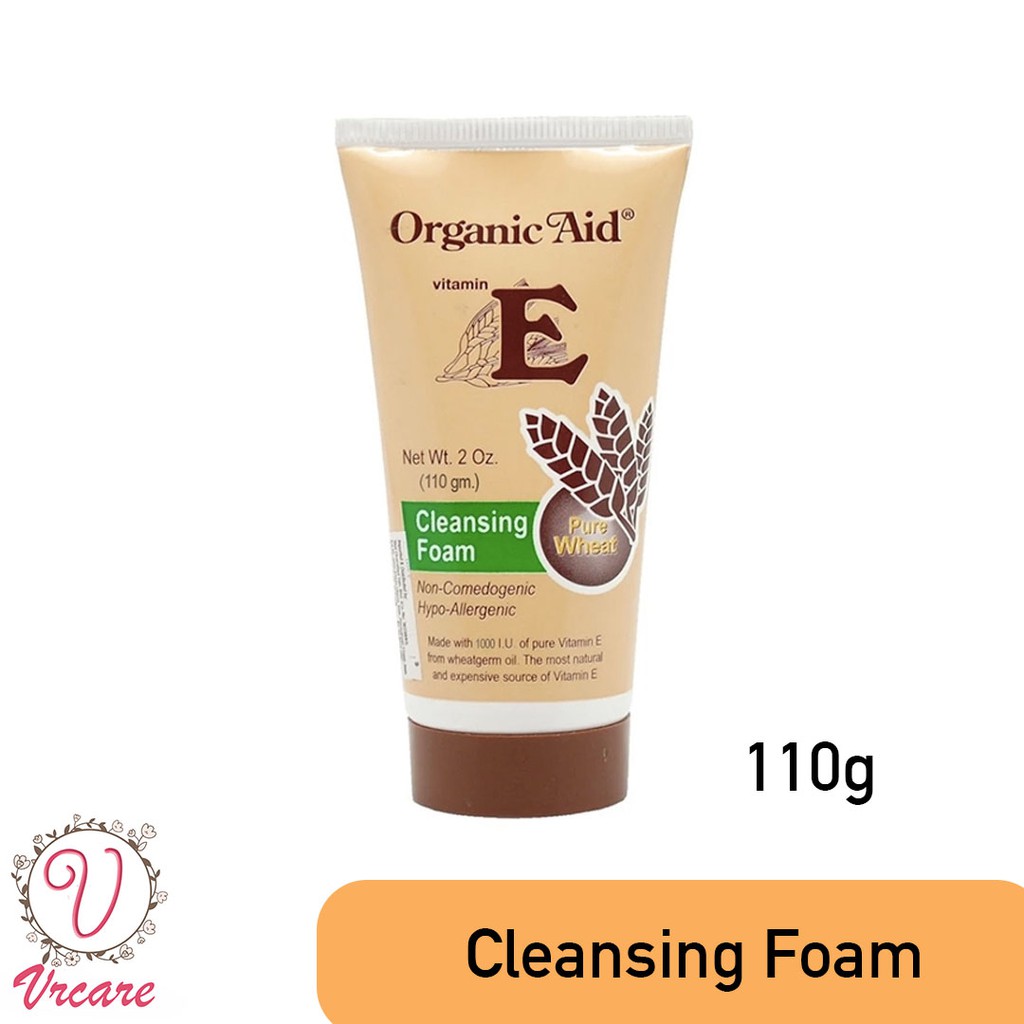 organic aid vitamin e cleansing foam