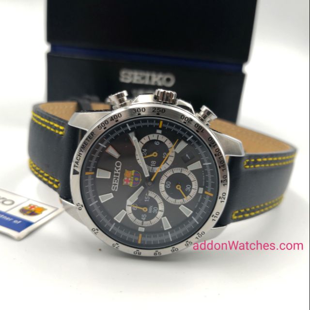 Seiko FC Barcelona Chronograph Quartz Watch | Shopee Malaysia