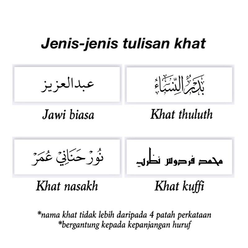 Jenis jenis khat