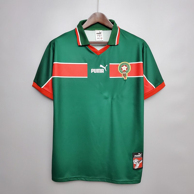 1998 Morocco Home Away Retro Soccer Jersey Football