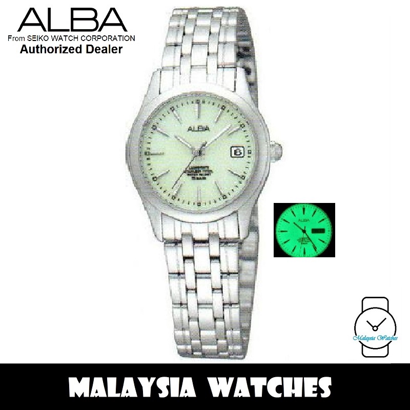 watch ALBA Ladies AXT861X Quartz Lumibrite Dial Mineral Crystal Glass  Stainless Steel Watch AXT861 AXT861X1 (from SEIKO | Shopee Malaysia