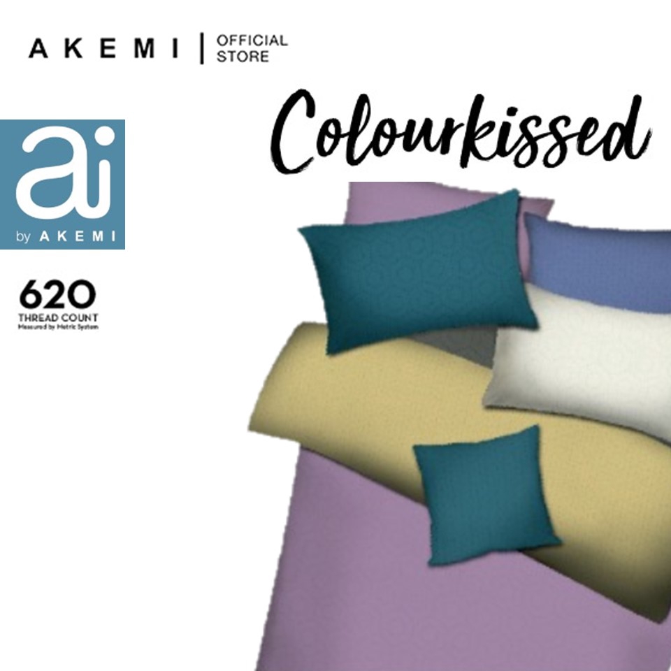 Ai by Akemi Colourkissed Fitted Bedsheet Set 620TC Shopee Malaysia