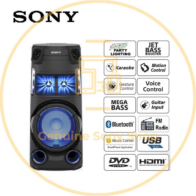 【Free Microphone】 Sony MHC-V43D All-in-one High Power Audio Speaker ...