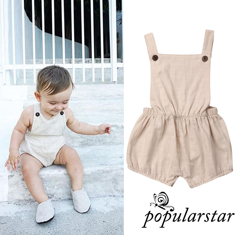 baby boy beige romper