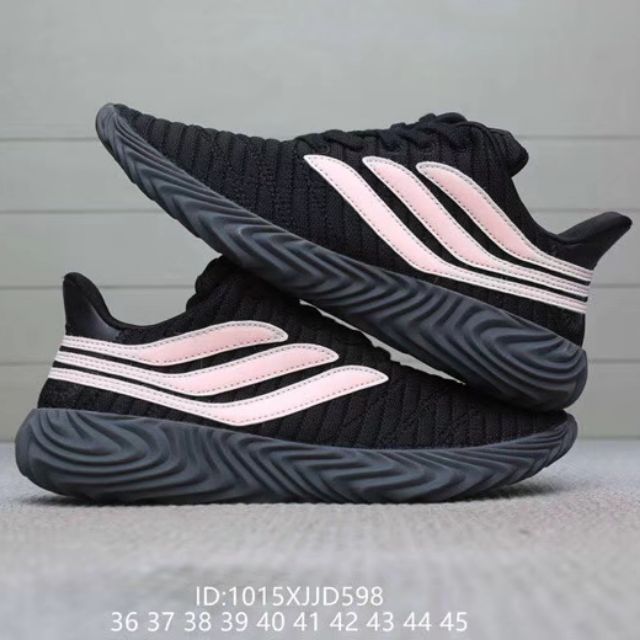 adidas pink & black sobakov trainers