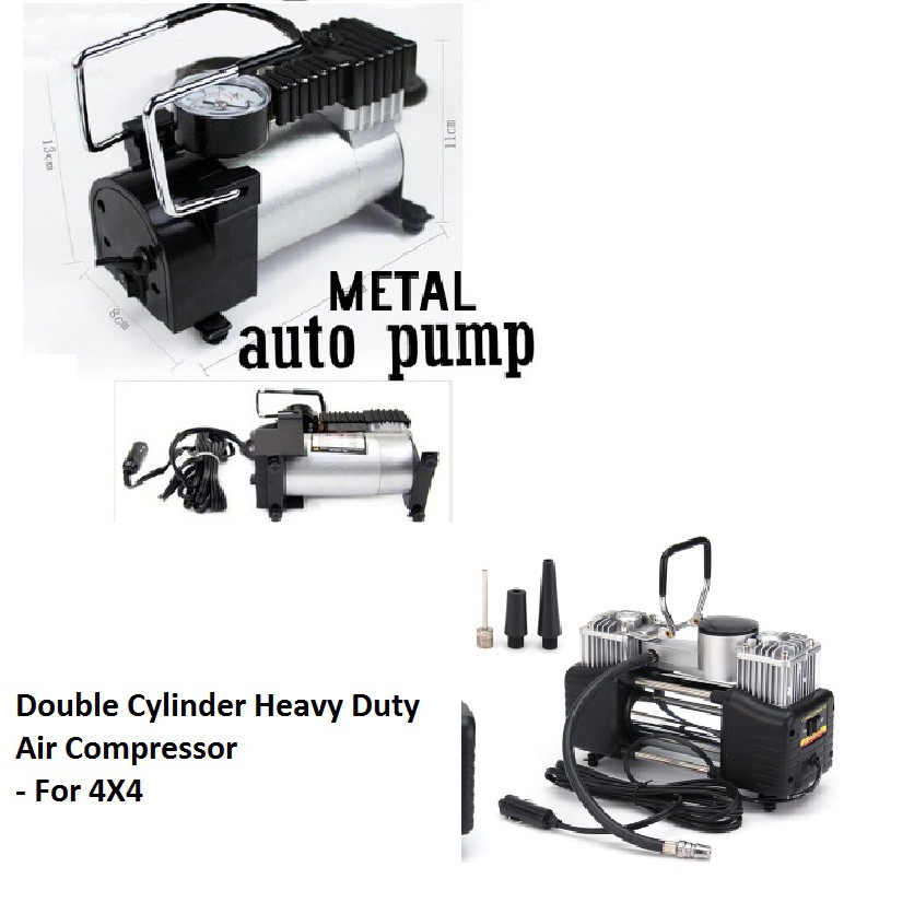 Heavy Duty Air Pump Inflator Metal Car Motor Compressor Pam Tayar Kereta Shopee Malaysia