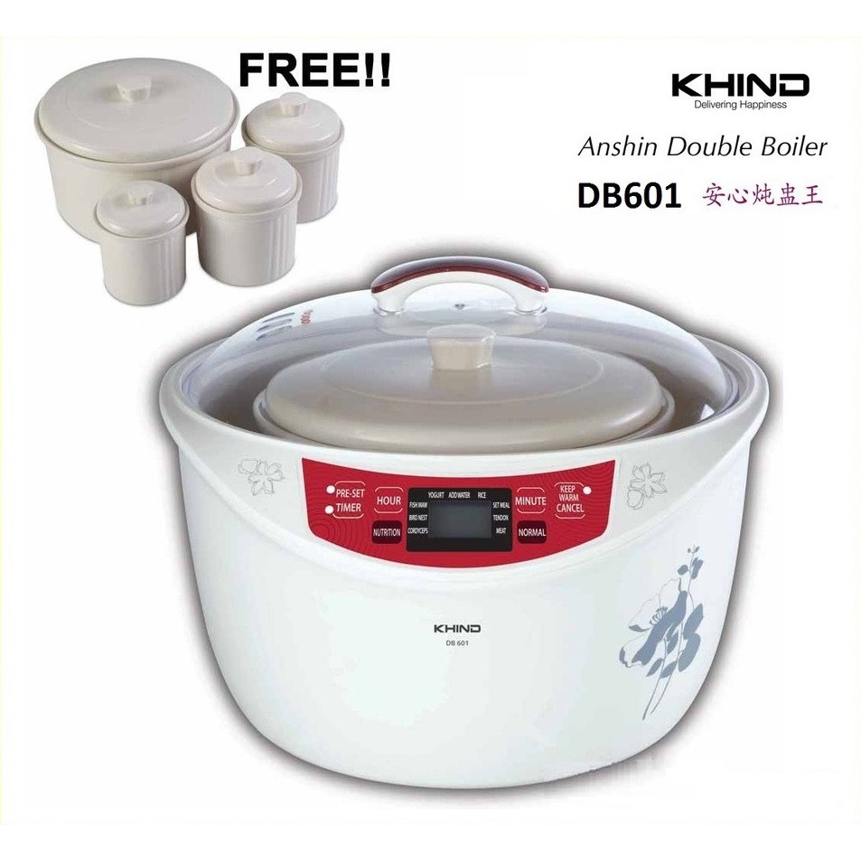 Khind DB601 Anshin Double Boiler Shopee Malaysia