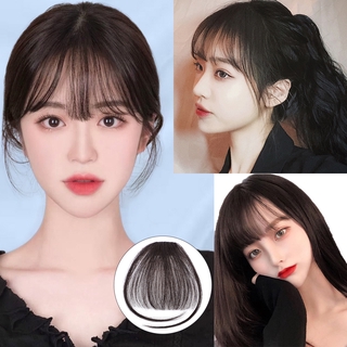 Air Bangs Wig Female Invisible Seamless Real Hair Korean Natural Wig Piece