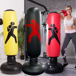 1.6M Inflatable Boxing Bag Tumbler PVC Punching Bag Boxing Bag Glove Fitness Martial Art Kung Fu Adult Sandbag