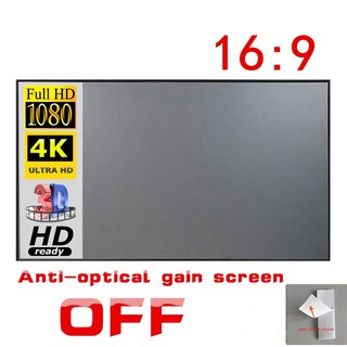🎈🎈Projection Screen 16:9 HD Foldable Anti-Crease Portable Projector Movies Screen for Home Theater Outdoor Indoor🎈