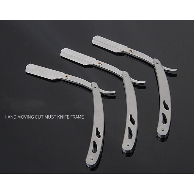 Men Straight Barber Edge Razors Folding Shaving Knife Hair Removal
