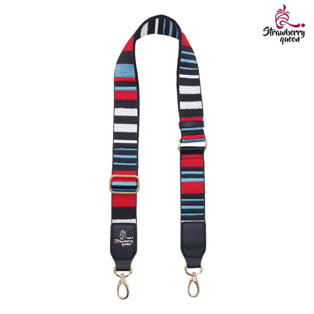 Strawberry Queen Adjustable Premium Bag Strap / Tali Panjang (G, Navy Blue)