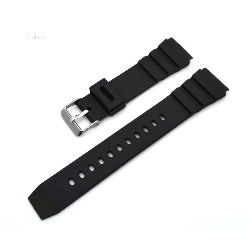 18/20/22mm Plastic Wrist Watch Band Strap for Sport Watch Mens Unisex