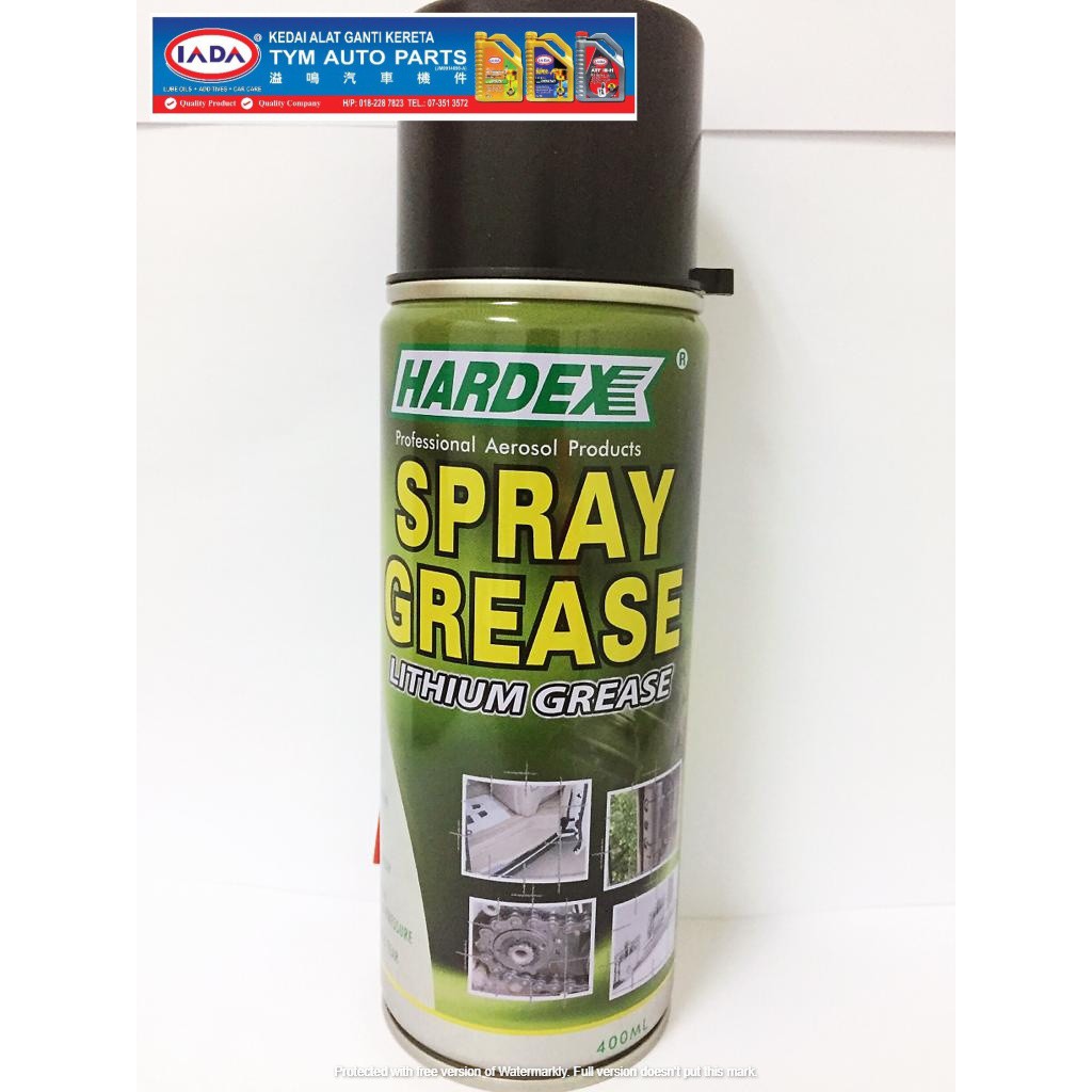 Spray Grease Lithium Grease (Hardex) Shopee Malaysia