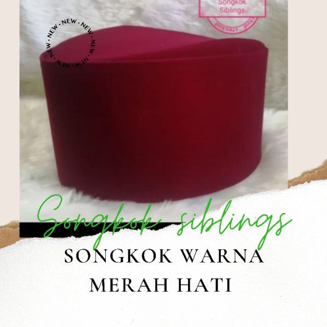 Songkok Warna Merah Hati