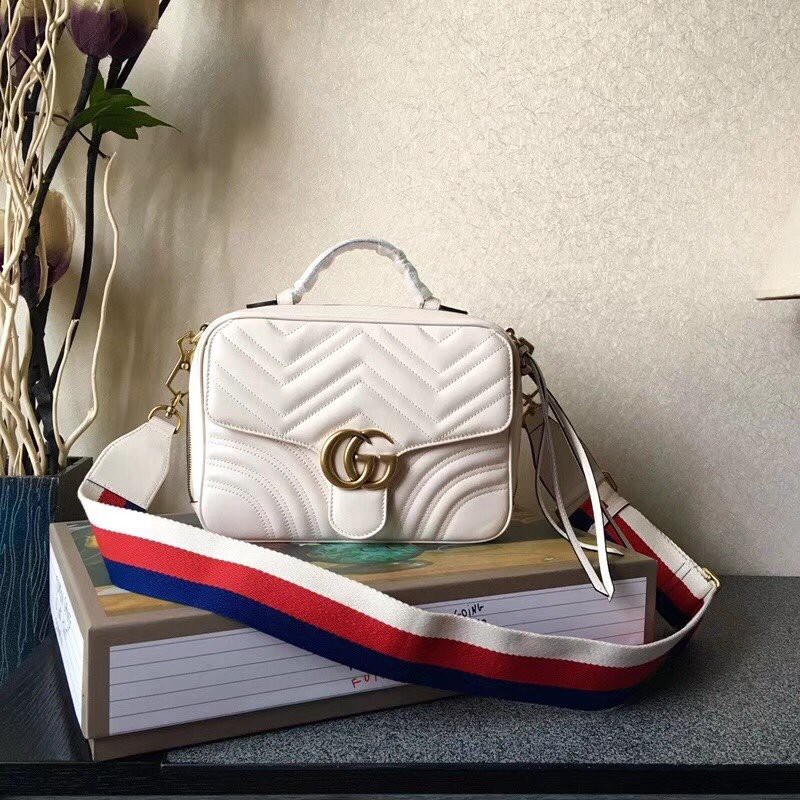 gucci bag red white blue strap