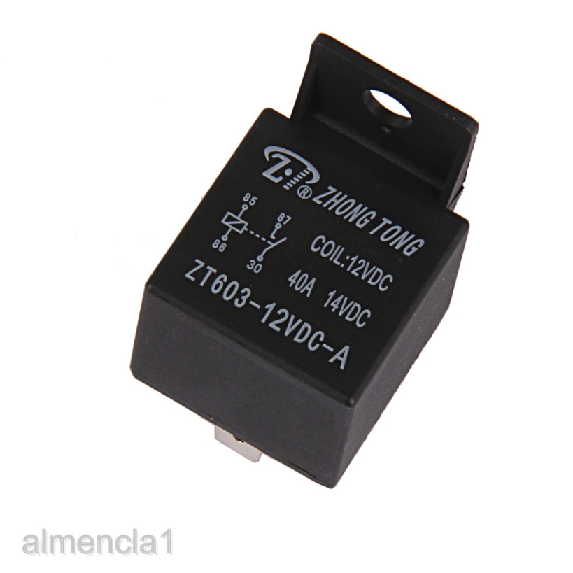 Details about  / ZT603-12V-A-S Car Auto Truck DC 12V 40A 40 AMP SPST Relay Relays 4 Pin