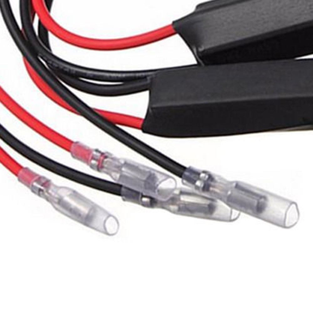 adapter 2Pcs 12V Motorcycle Turn Signal Indicator LED Load Resistor Flash Blinker Fix Error