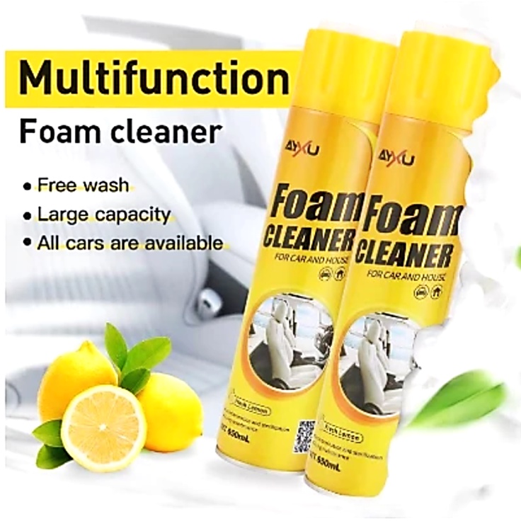 650ML Multi-Functional Lemon Foam Cleaner Stain Remover Decontamination ...