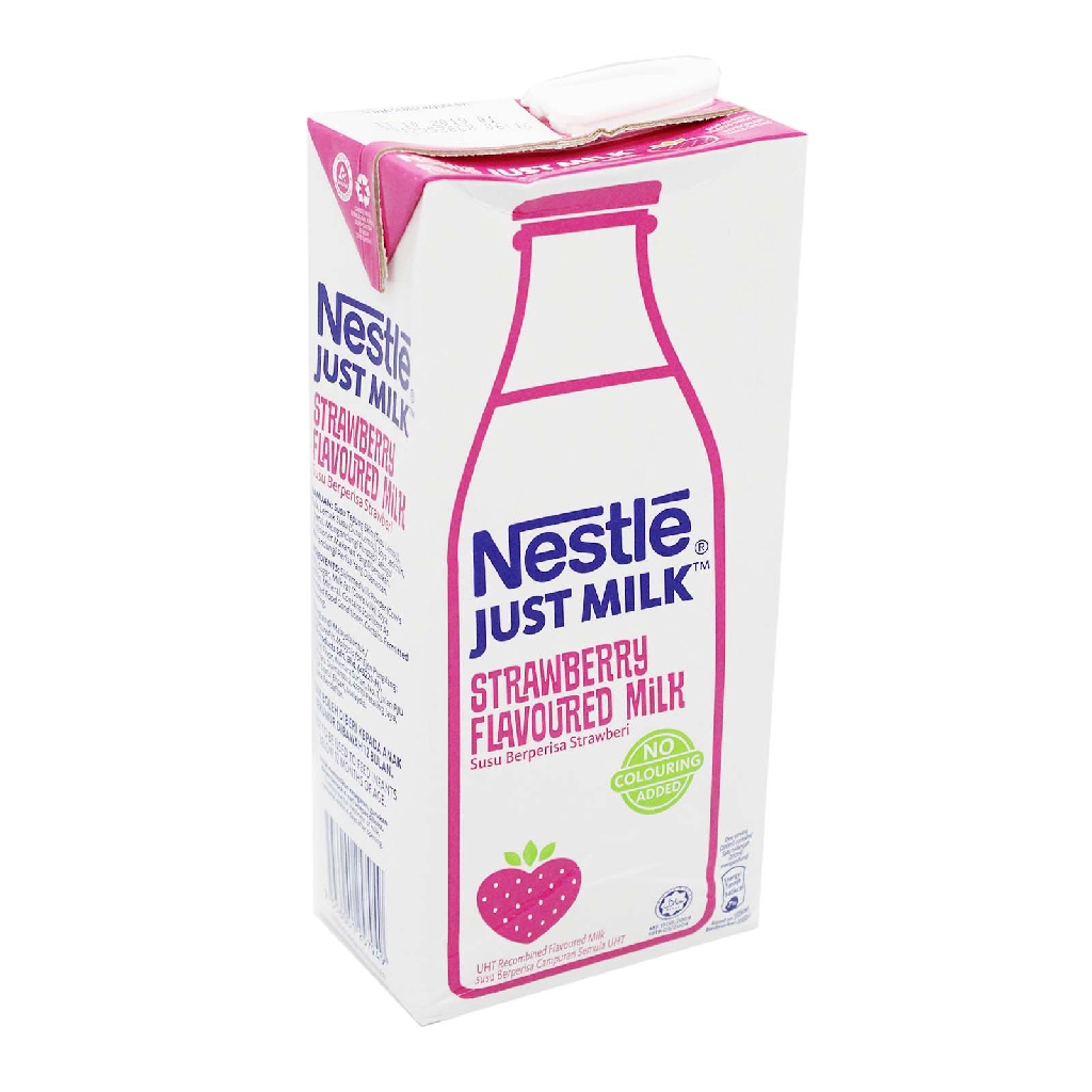 Nestle Uht Just Milk Strawberry Milk 1l Md1 Shopee Malaysia