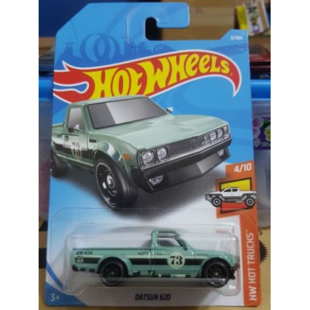 hot wheels datsun 620 green