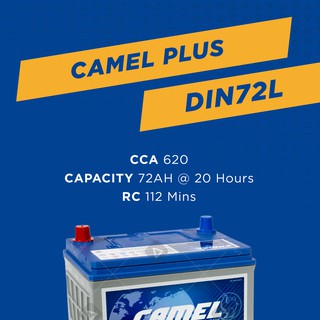 DIN72L DIN72 CAMEL PLUS Car Battery for PROTON X70, VOLVO ...