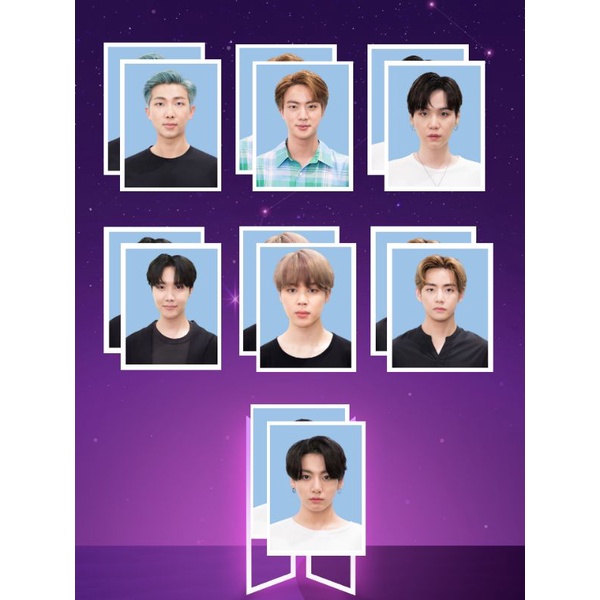 BTS fankit ID photo blue background | Shopee Malaysia