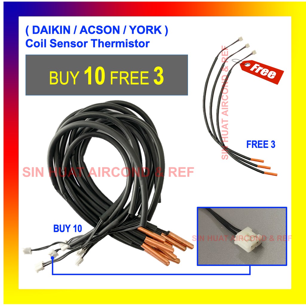 (10 FREE 3) DAIKIN / ACSON / YORK WALL MOUNTED AIRCOND COIL SENSOR